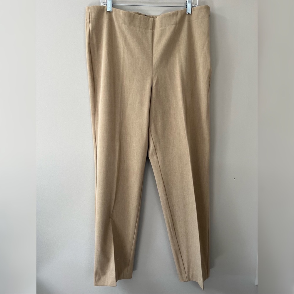 Talbots Classic Camel Colored Side Zip Pants